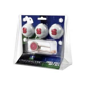  North Carolina State Wolfpack 3 Golf Ball Gift Pack with 