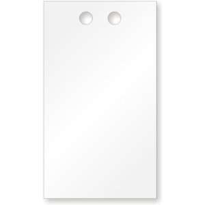  2 x 3½ White PVC Tags Vinyl Tag, 10 mil, 3.5 x 2 