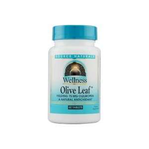  Source Naturals Inc. Wellness Olive Leaf 60 Tabs Health 