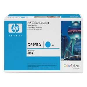  HEWLETT PACKARD  HP Color LaserJet 4700 Cyan Cartridge 