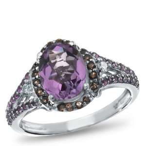  Matisse, Sterling Silver, Amethyst Gemstone Ring: Jewelry