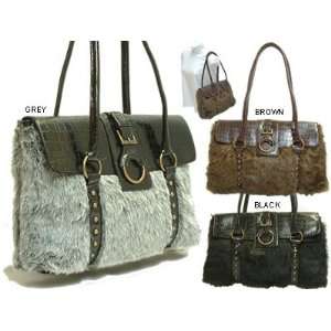  Designer Inspired Faux Fur Handbag 