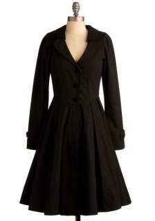   Coat   Black, Solid, Casual, Long Sleeve, Fall, Winter, Long, 3