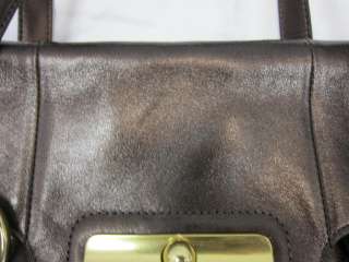 Authentic New COACH Kristin Metallic Leather Flap Satchel Bag 18818 
