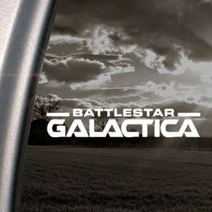  Battlestar Galactica Text Logo Decal Window Sticker 