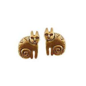  Kit Cats Gold Legends Earrings by Laurel Burch Jewelry