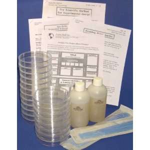Petri Dishes with Agar and Loops   Science Fair Project Kit