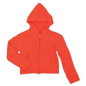  Elegant Baby Hood Sweater  18 Mos  Orange Baby