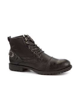Black (Black) Black Buckle Heel Ankle Boot  229870501  New Look