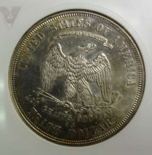 1875 CC TRADE DOLLAR ANACS MS60 LOOKS MUCH BETTER THAN 60  
