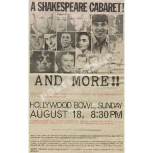    Alice Cooper Shakespeare Concert Ad Poster 1972