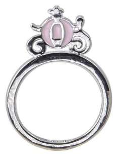 Disney Couture Icon Silver plated Cinderella Carriage Ring  