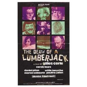  Death Of A Lumberjack Original Movie Poster, 20 x 32 