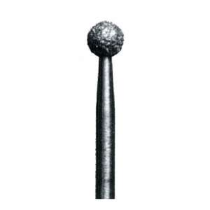 B4 Ball Shaped Diamond Bur   Approx Head Diameter 3.1mm   1/16 Shank 