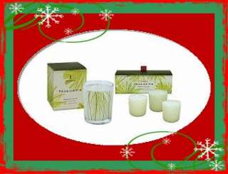 Thymes Frasier Fir Votive Candle & Refill 4 Candle Set  