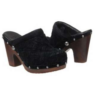 Womens UGG Arroyo Weave Clog Black Suede Shoes 