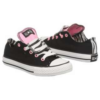   Converse Kids CT Double Tongue Ox Black/Pink Glow Shoes