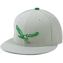   Eagles Thowback Alternate Logo Fitted Grey Hat   