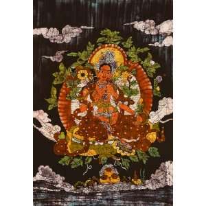  Goddess Green Tara   Batik Painting On Cotton