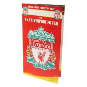 Liverpool FC. No 1 Fan Birthday Card 