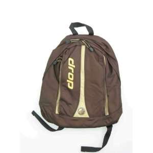  New Drop Panel Brown Basic Backpack