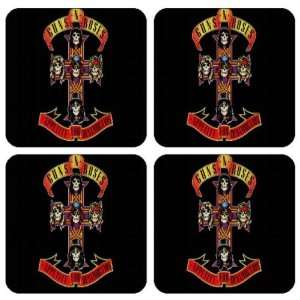  Guns And Roses Coasters , (set of 4) Brand New 