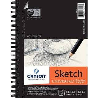 Canson Universal Sketch Paper Pad 5.5 x 8.5  100 Sheets