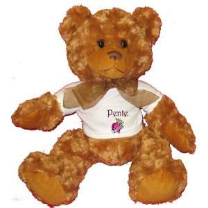    Pente Princess Plush Teddy Bear with WHITE T Shirt: Toys & Games