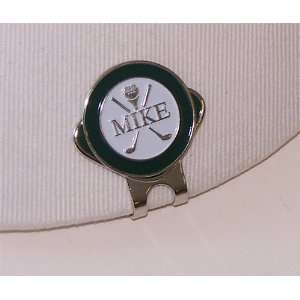  Name MIKE Golf Ball Marker with Magnetic Hat Clip Sports 