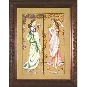  Maidens of the Seasons I, Cross Stitch from Mirabilia 