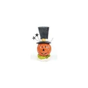 Pack of 2 Haunted Halloween Victorian Style Grinning Pumpkin Hea 