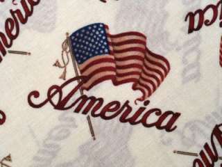   Patriotic American USA Flag Stars Stripes Fabric BTY Springs Creative
