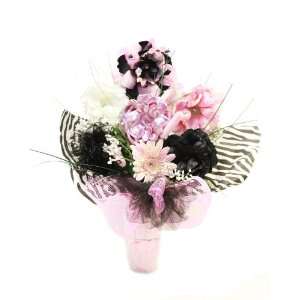  Zestfully Zebra Budding Beauty Flower Hat Bouquet: Toys 