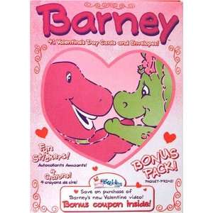  Barney 41 Valentines Day Cards and Envelopes Toys 
