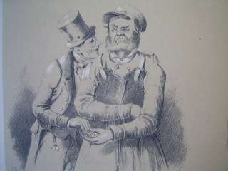 VON ARNZ LITHOGRAPHIE Wahlumtriebe KARIKATUR Spottbild um 1850 SATIRE 