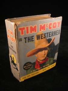 VINTAGE BIG LITTLE BOOK TIM MCCOY IN THE WESTERNER  