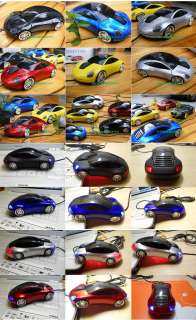   car shape optical mice with headlight and tail light look amazing