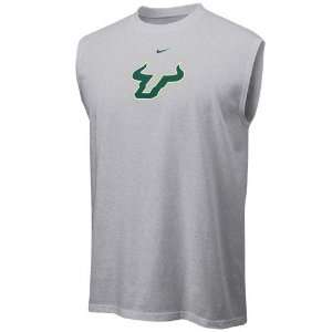  Nike South Florida Bulls Ash Team Logo Sleeveless T shirt 