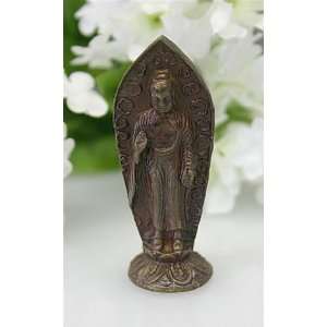  Standing Buddha Bronze Statue, Miniature