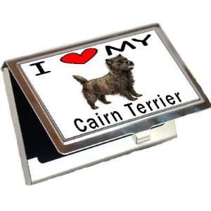  I Love My Cairn Terrier Business Card Holder: Office 