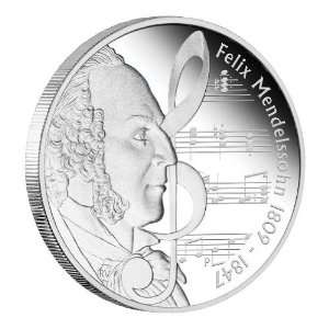  Tuvalu   2009   1$ Felix Mendelssohn 1Oz 