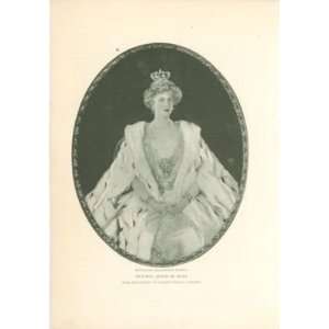  1909 Print Victoria Queen of Spain 