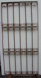Antique Wrought Iron Panel / Gate 33.5 x 70  