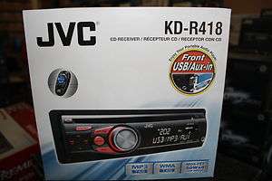 JVC Kd R418 CD/USB/ In Dash Receiver  