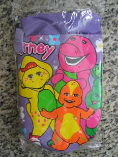 This is a AUTHENTIC NEW BARNEY AND FRIENDS SCHOOL WATER BOTTLE SLING 
