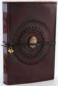 Large God`s Eye Leather Book of Shadows Journal Pagan  
