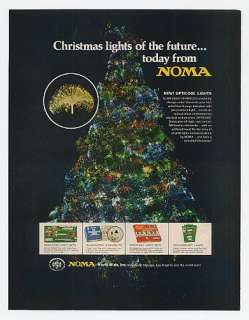 1971 Noma Opticool Fiber Optic Christmas Lights Print Ad  