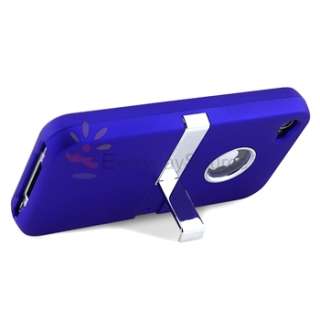   ON HARD CASE COVER W/CHROME STAND FOR iPhone 4 4TH G 4S 4GS USA  