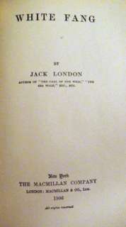 WHITE FANG   Jack London   1st Ed. Illustrated by Charles Livingston 