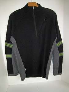 Icebreaker Apex Sweater Small NEW w/tags Black/Green  